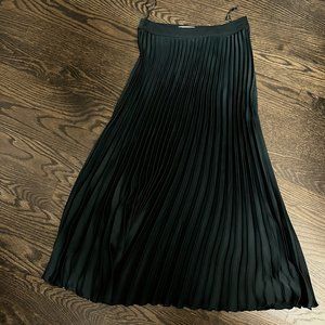 Reiss Pleated Green Midi Size 0